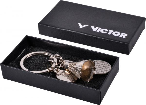 VICTOR Racquet & Shuttlecock Keychain