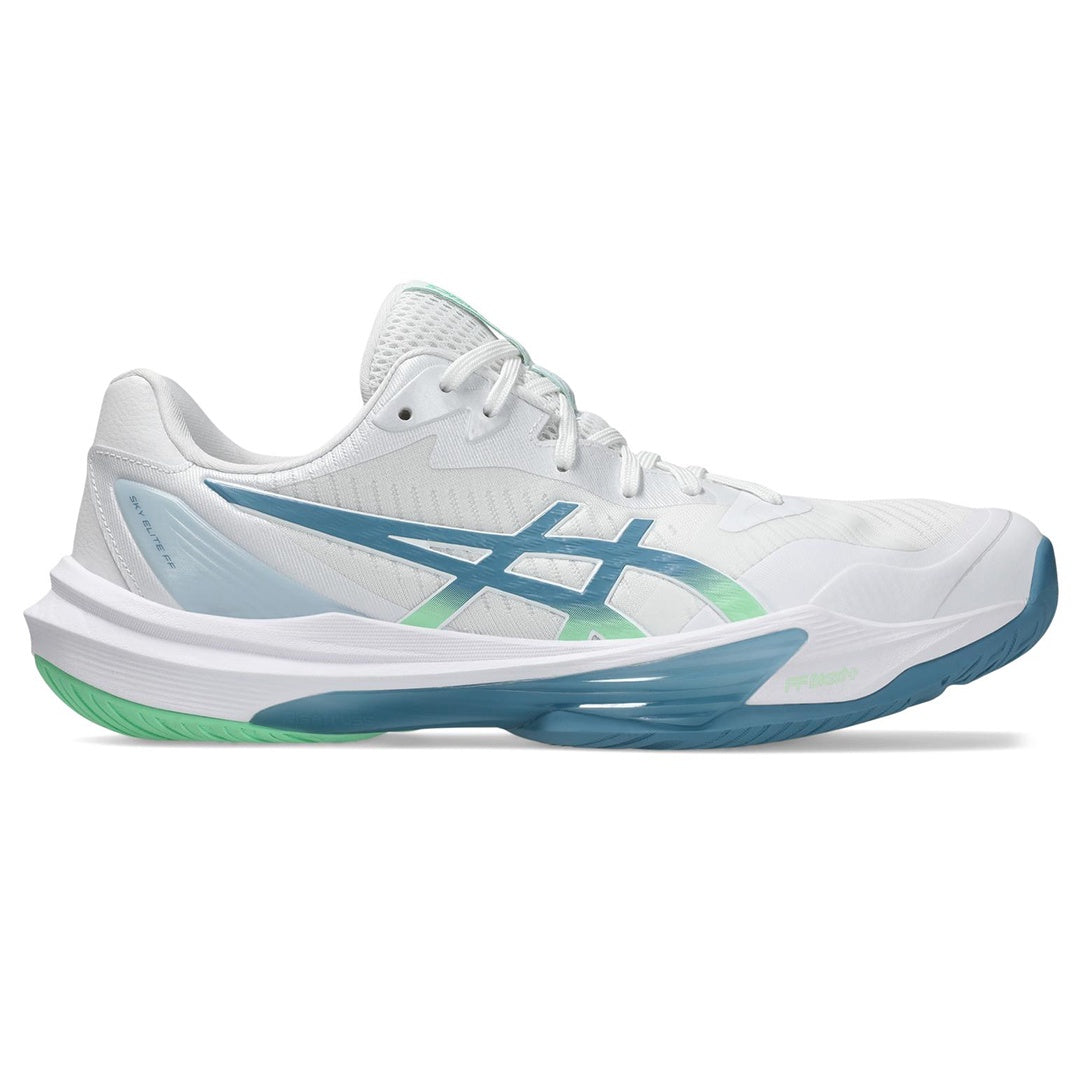 ASICS Sky Elite FF3 Mens Indoor Court Shoes White/Saba Blue