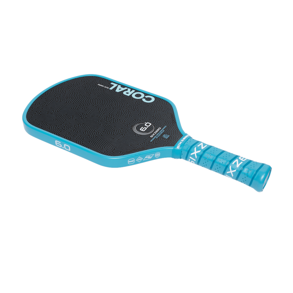 Six Zero Coral 16 Blue Pickleball Paddle