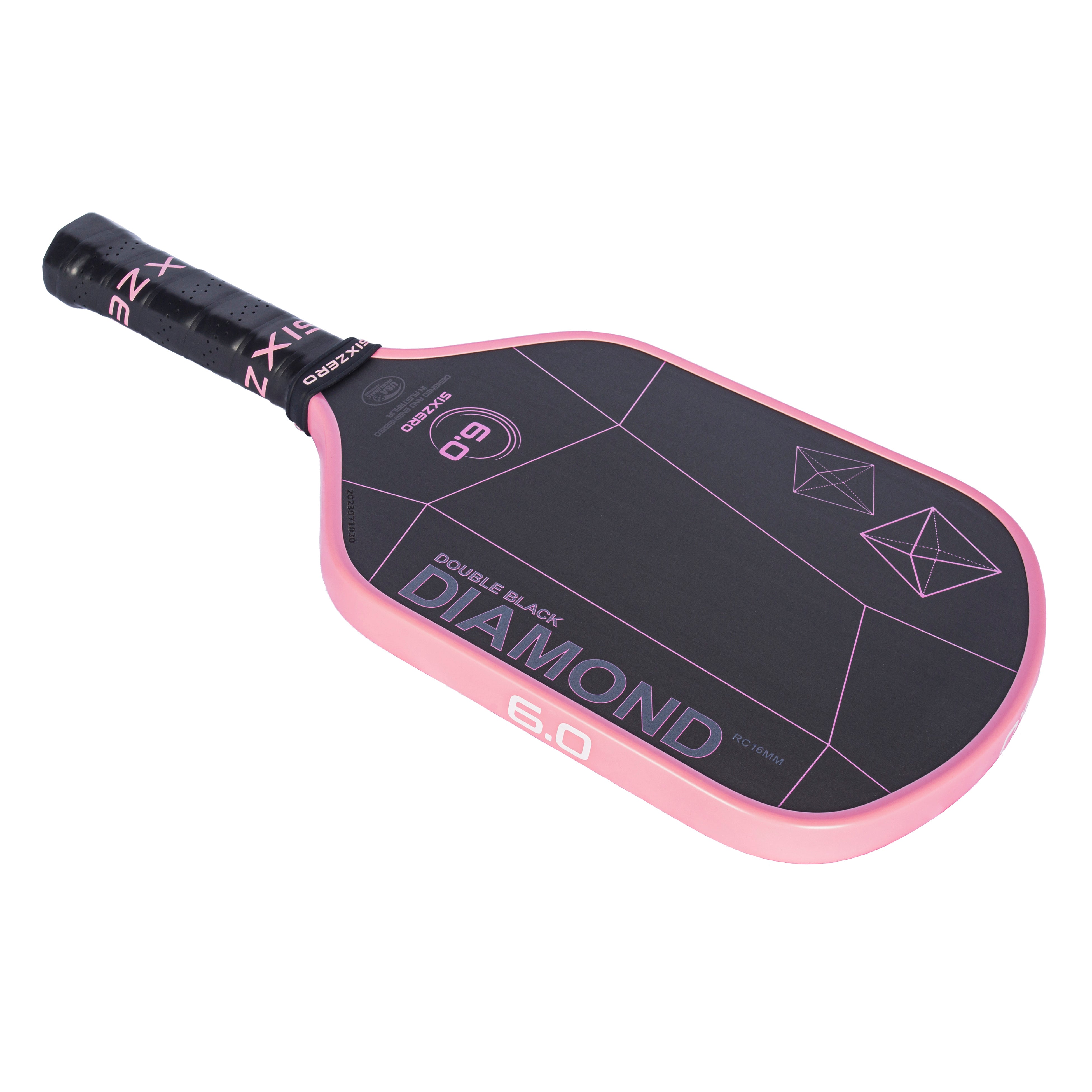 Six Zero Double Black Diamond Pickleball Paddle Pink