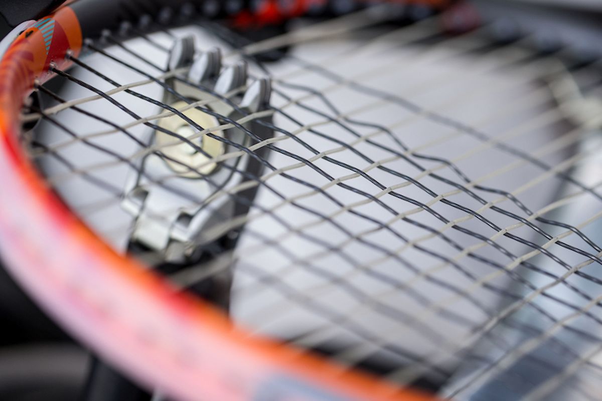 Restringing Racket Animation Squash Racket Restringing | VOLT Sports