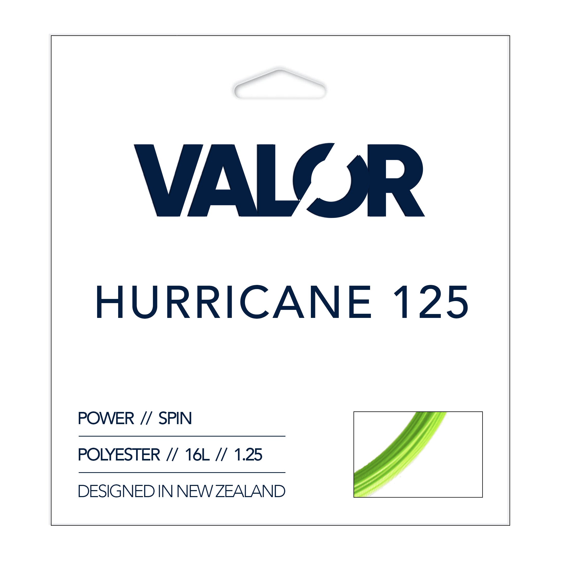 VALOR Hurricane 125 Tennis String Set