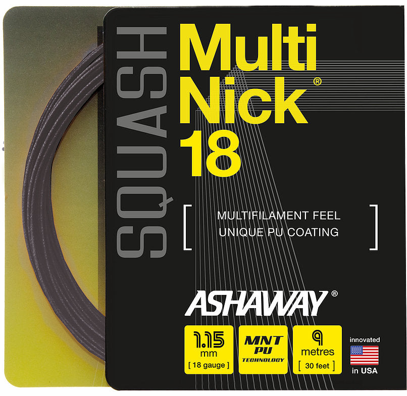 Ashaway MultiNick 18 Squash String NZ